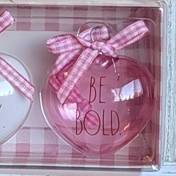 Rae Dunn Valentine’s Day ornaments💕 set 3 - Picture 7 of 7